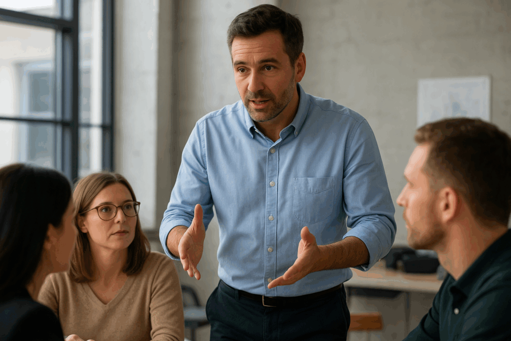 Manager de terrain qui donne du sens à son équipe