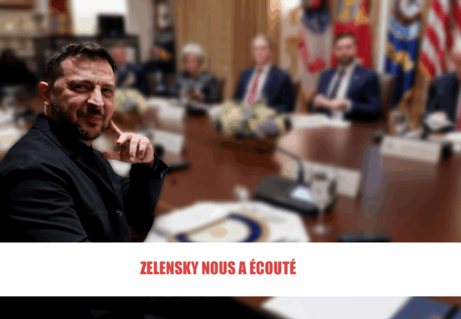 Suite à son entretien bilatéral avec Trump, Zelensky à mieux écouté son client pour sa négociation