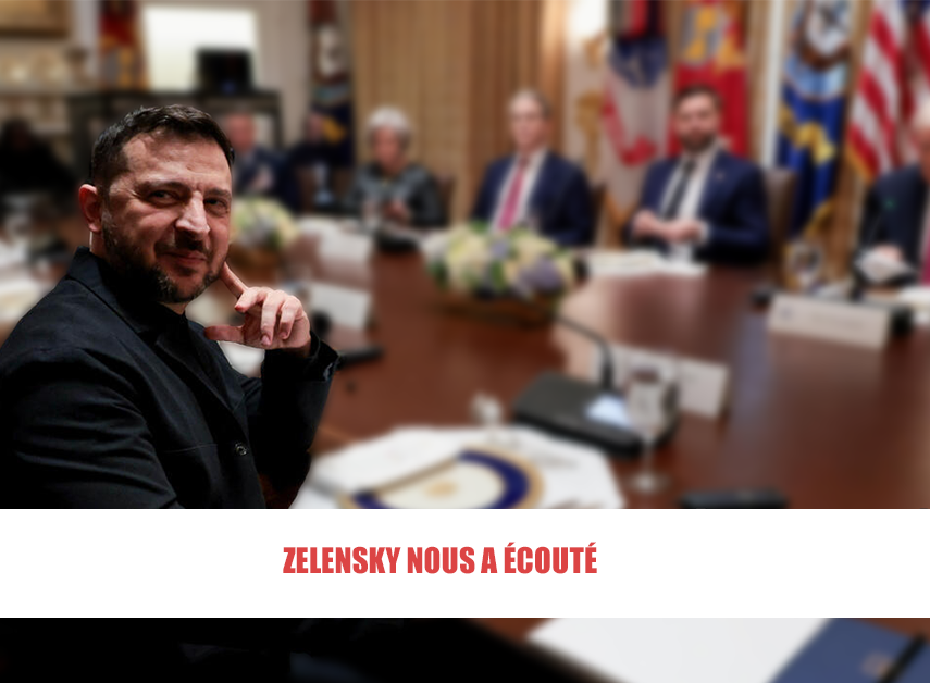 Suite à son entretien bilatéral avec Trump, Zelensky à mieux écouté son client pour sa négociation